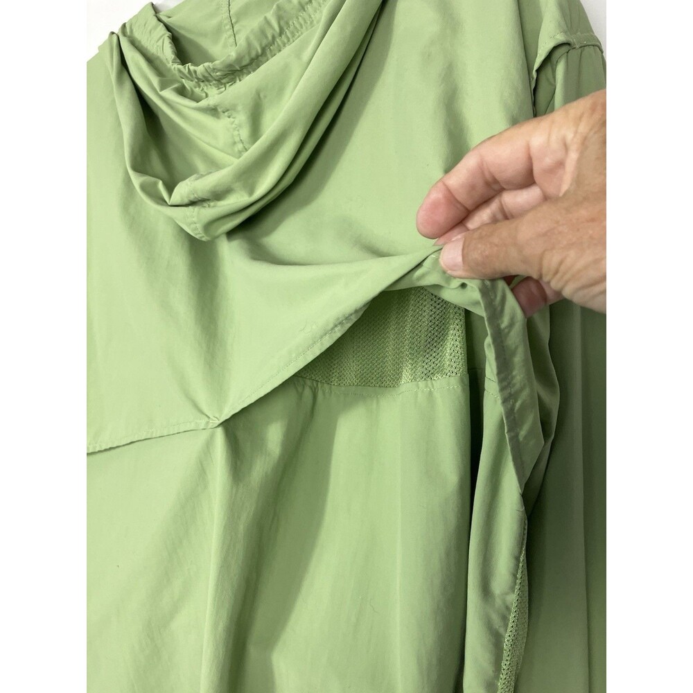 Coolibar Hooded UPF 50+ Sun Protection Nylon Jacket Lime Green Size XL - Picture 7 of 8